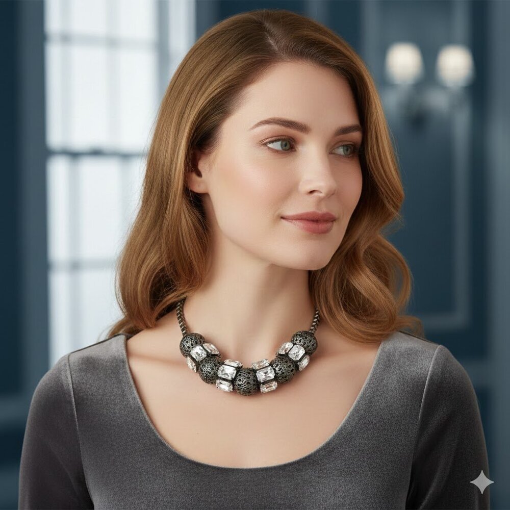 Silver Statement Necklace
